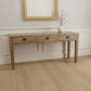 TARA SOLID OAK 3 DRAWERS CONSOLE TABLE - MyChocolateWood