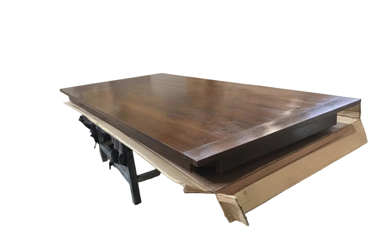 TARA RUSSIAN OAK DINING TABLE WITH BREADBOARD - 3 SIZES CLEARANCE - MyChocolateWood