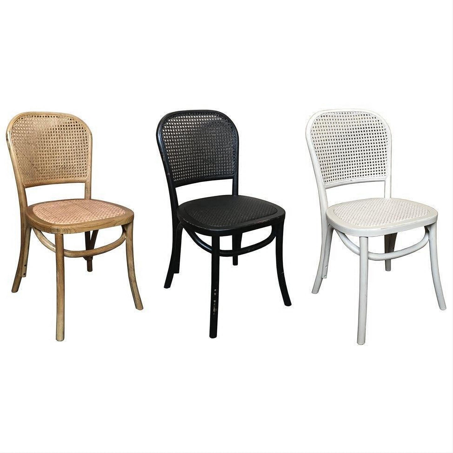 BERMUDA RECYCLED ELM DINING CHAIR IN DISTRESSED BLACK