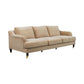 ORVIL-3-SEATER SOFA TAUPE VELVET - MyChocolateWood