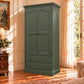 Cambridge Custom Made Solid NZ Pine Wardrobe / Armoire - Chocolate Wood