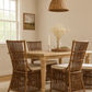 NAPOLI HAMPTONS STYLE RATTAN DINING CHAIR IN ANTIQUE HONEY - MyChocolateWood