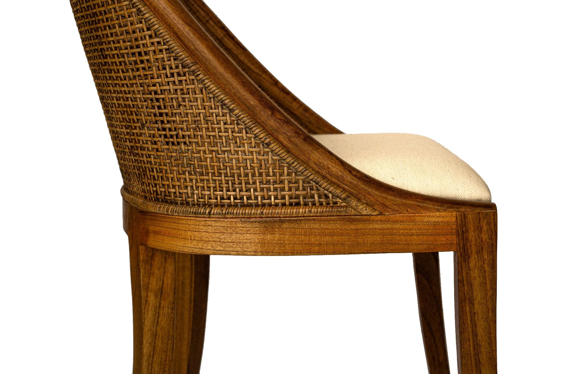 Southampton Hamptons Dining Chair in Mango Teak rear detail