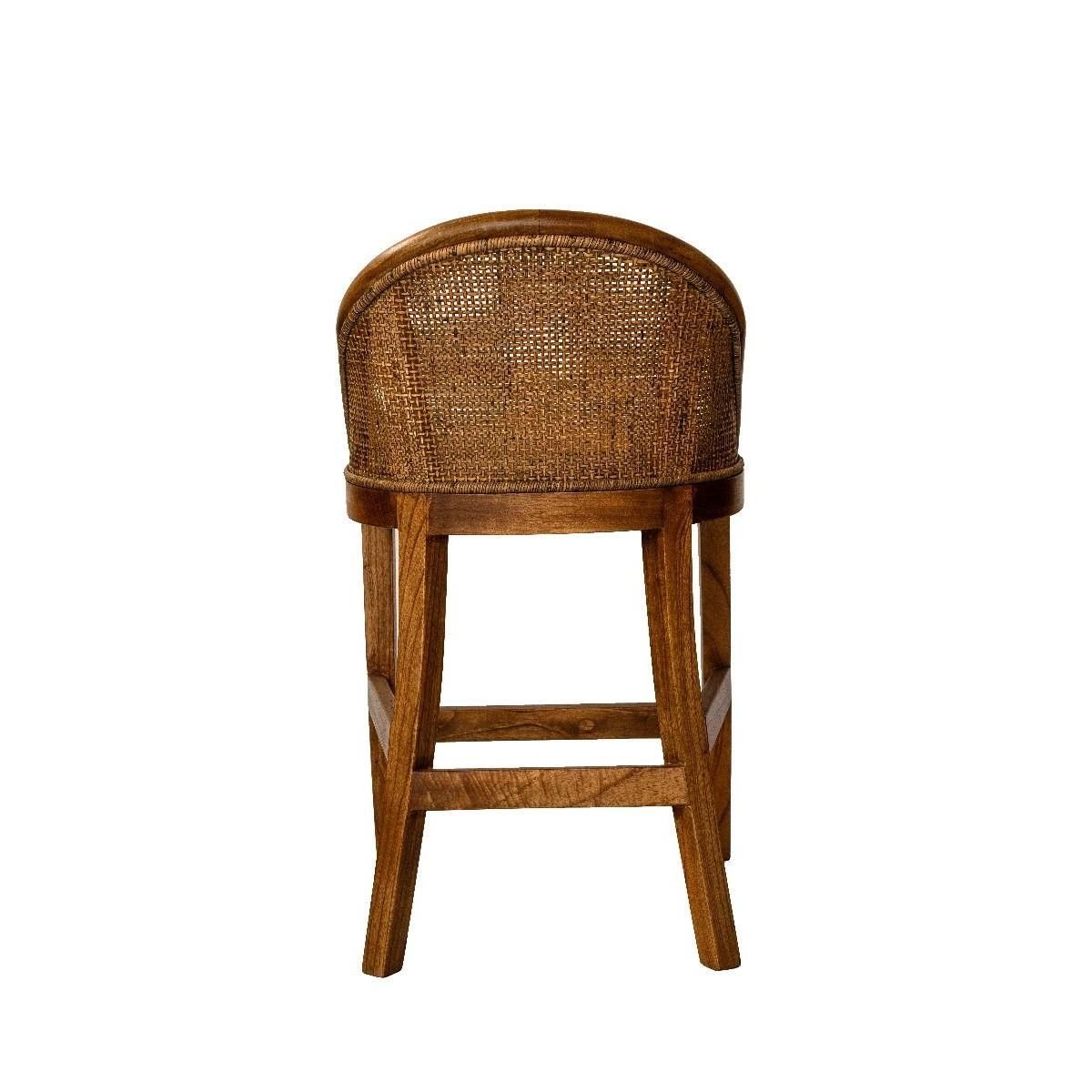 Southampton Hamptons Counter Stool in Mango Teak back view