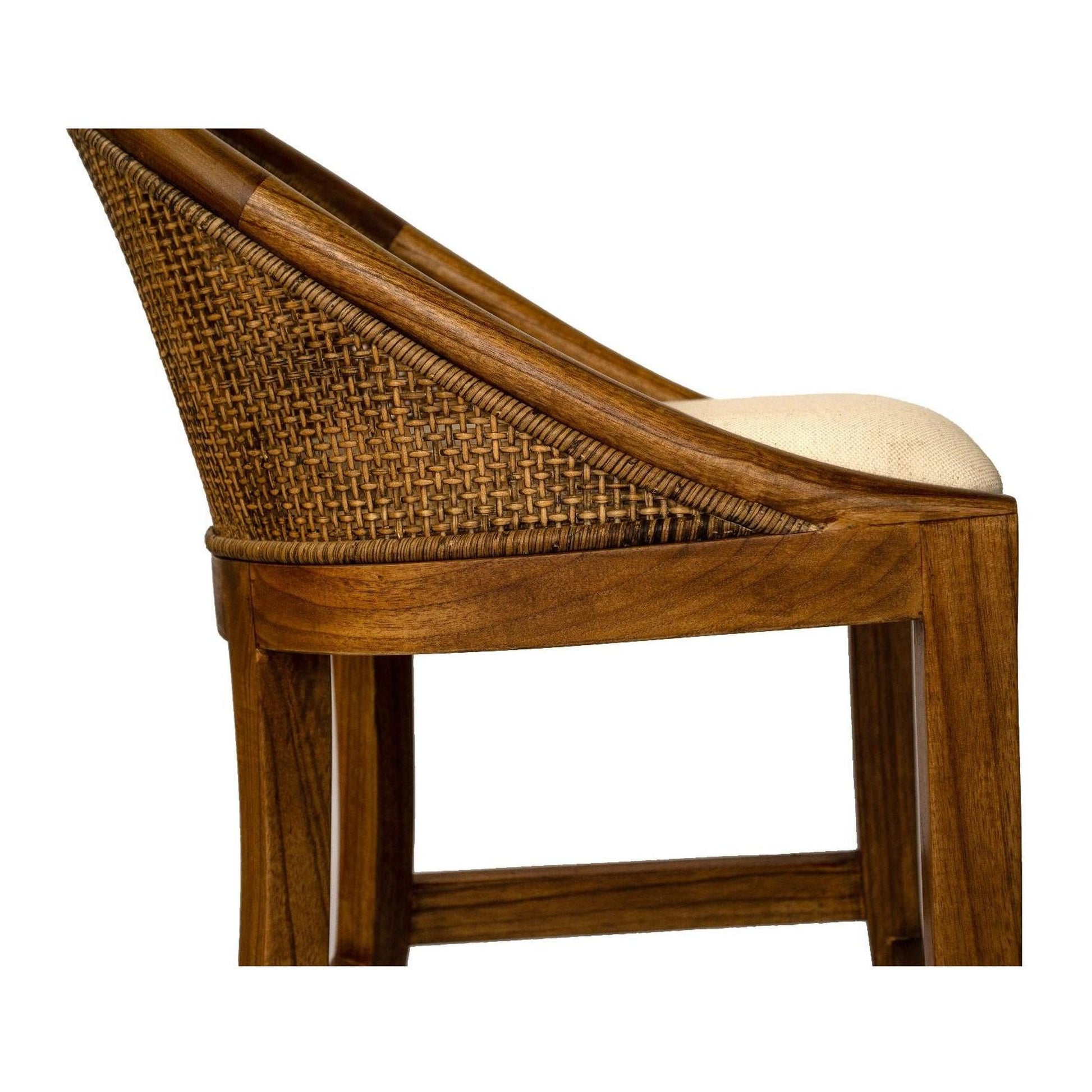 Southampton Hamptons Counter Stool in Mango Teak detail