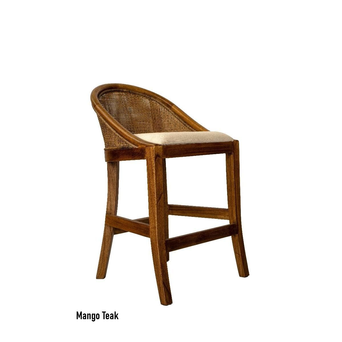 Southampton Hamptons Counter Stool in Mango Teak angle