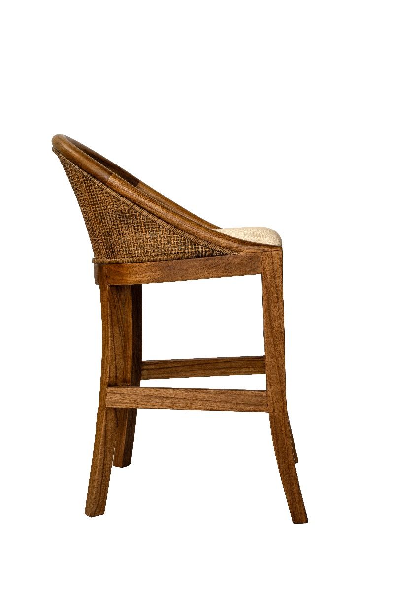SOUTHAMPTON SOLID MINDI WOOD HAMPTONS COUNTER STOOL IN MANGO TEAK - MyChocolateWood