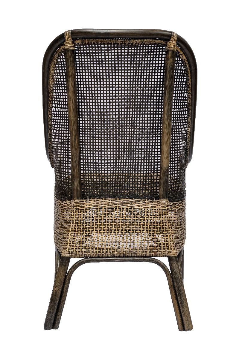 MALIBU HAMPTONS RATTAN DINING CHAIR IN BLACK SHADOW - MyChocolateWood