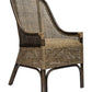 MALIBU HAMPTONS RATTAN DINING CHAIR IN BLACK SHADOW - MyChocolateWood