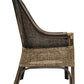 MALIBU HAMPTONS RATTAN DINING CHAIR IN BLACK SHADOW - MyChocolateWood