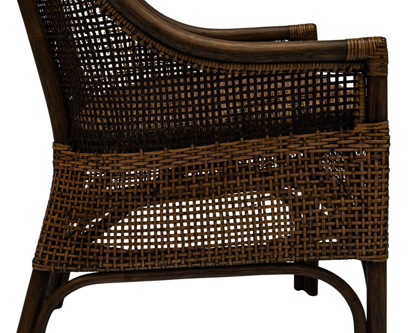 MALIBU HAMPTONS RATTAN DINING CHAIR IN MANGO TEAK - MyChocolateWood
