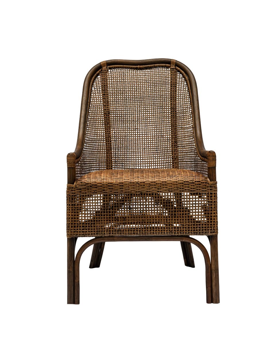 MALIBU HAMPTONS RATTAN DINING CHAIR IN MANGO TEAK - MyChocolateWood