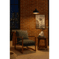 Rogan Boucle Textured Fabric / Ashwood Chair in Pine - Chocolate Wood
