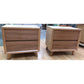 2 x Miranda 2-Drawer Bedside Tables in Solid Victorian Ash, Non-Toxic - Chocolate Wood