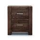 2 X SOLID RECYCLED PINE ASHGAR BEDSIDE TABLES IN STONE GREY - MyChocolateWood