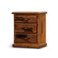 MILLER SOLID PINE BEDSIDE TABLE - ROUGH SAWN BLACKWOOD - MyChocolateWood