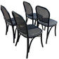 4 X BERMUDA DINING CHAIRS IN DISTRESSED BLACK - MyChocolateWood