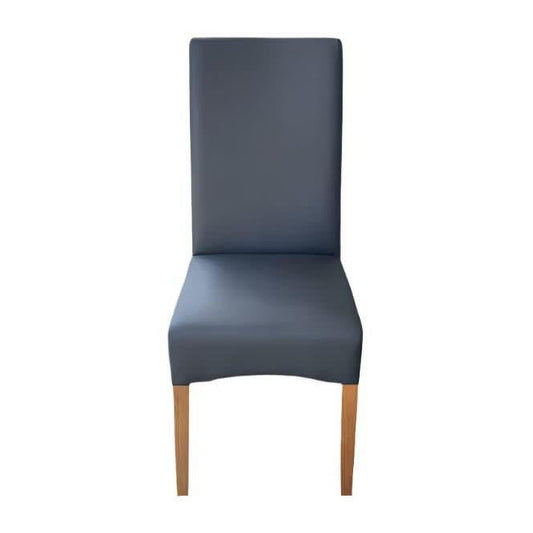 8 x BERTI HIGH QUALITY PU DINING CHAIRS IN MATT BLACK - FLOOR STOCK CLEARANCE