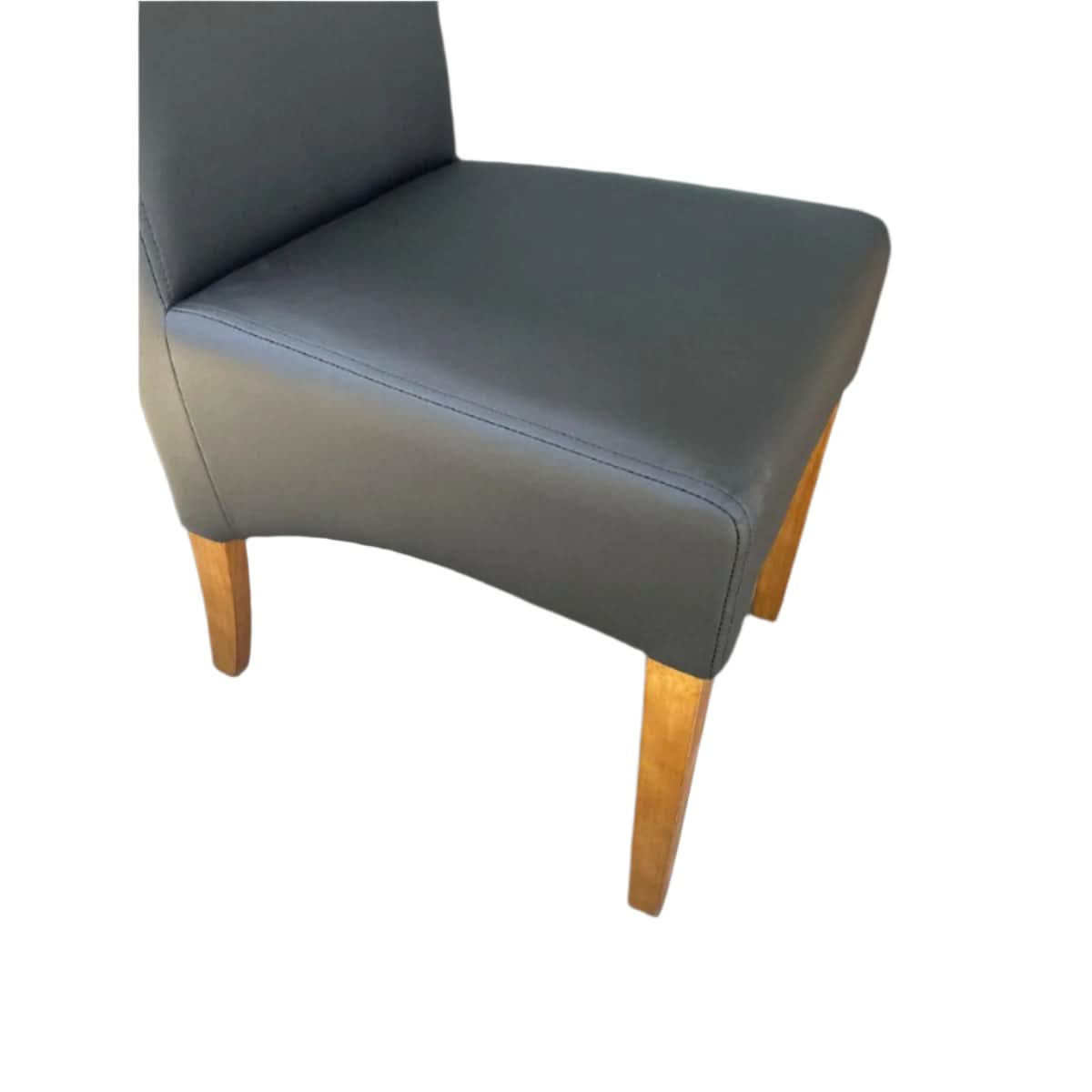 8 x BERTI HIGH QUALITY PU DINING CHAIRS IN MATT BLACK - FLOOR STOCK CLEARANCE - MyChocolateWood