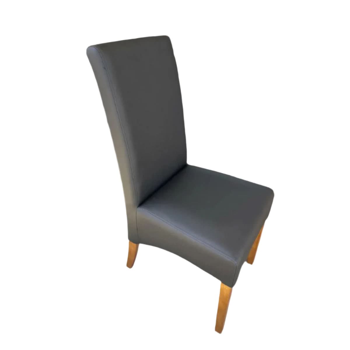 8 x BERTI HIGH QUALITY PU DINING CHAIRS IN MATT BLACK - FLOOR STOCK CLEARANCE - MyChocolateWood