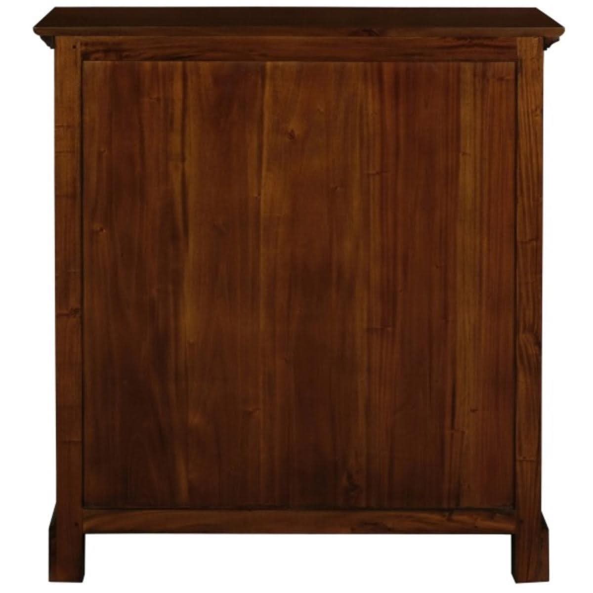 ADELAIDE SOLID MAHOGANY TIMBER 3 DRAWERS & 3 SHELVES BOOKCASE IN MAHOGANY - MyChocolateWood