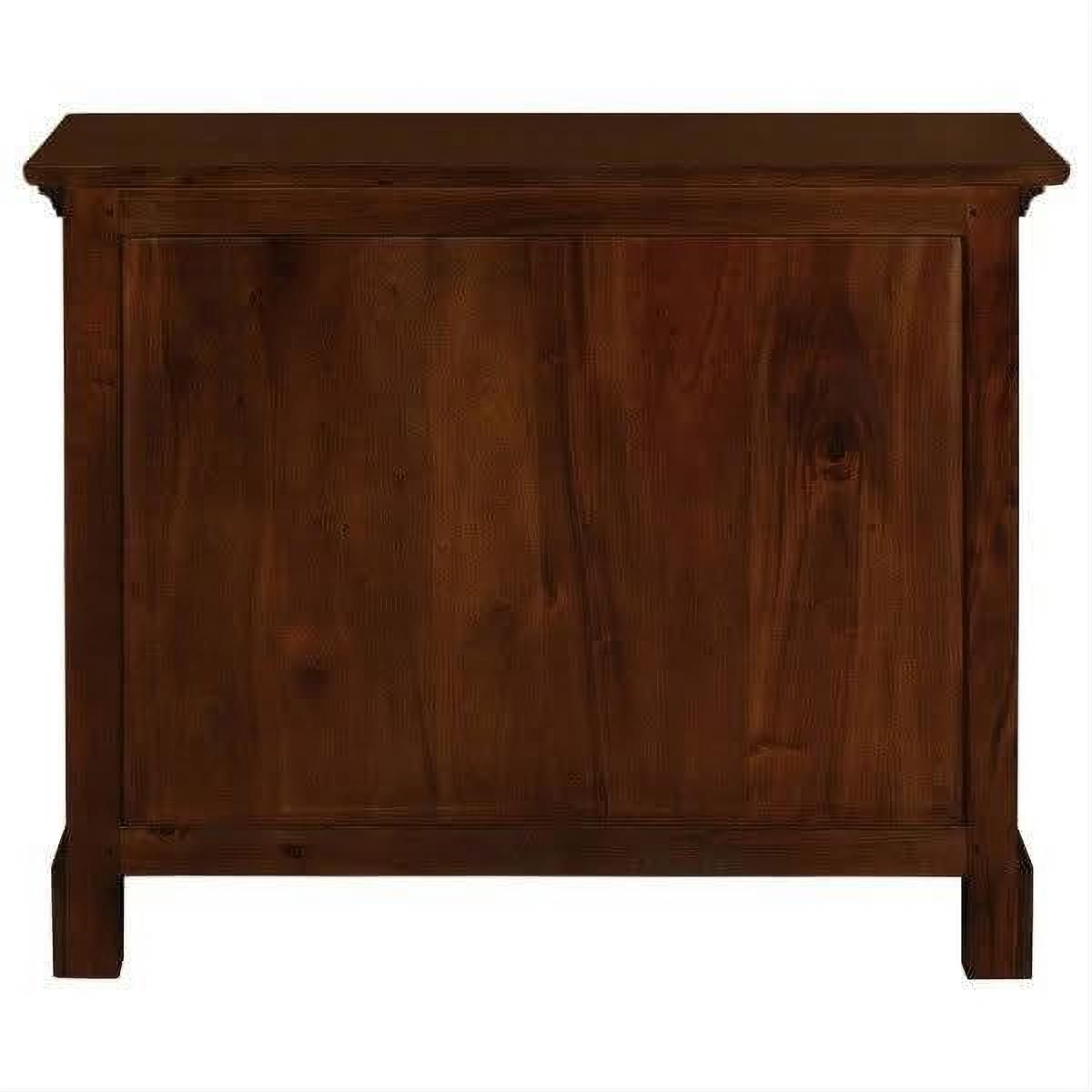ADELAIDE SOLID MAHOGANY TIMBER LOW BOOKCASE IN MAHOGANY - MyChocolateWood