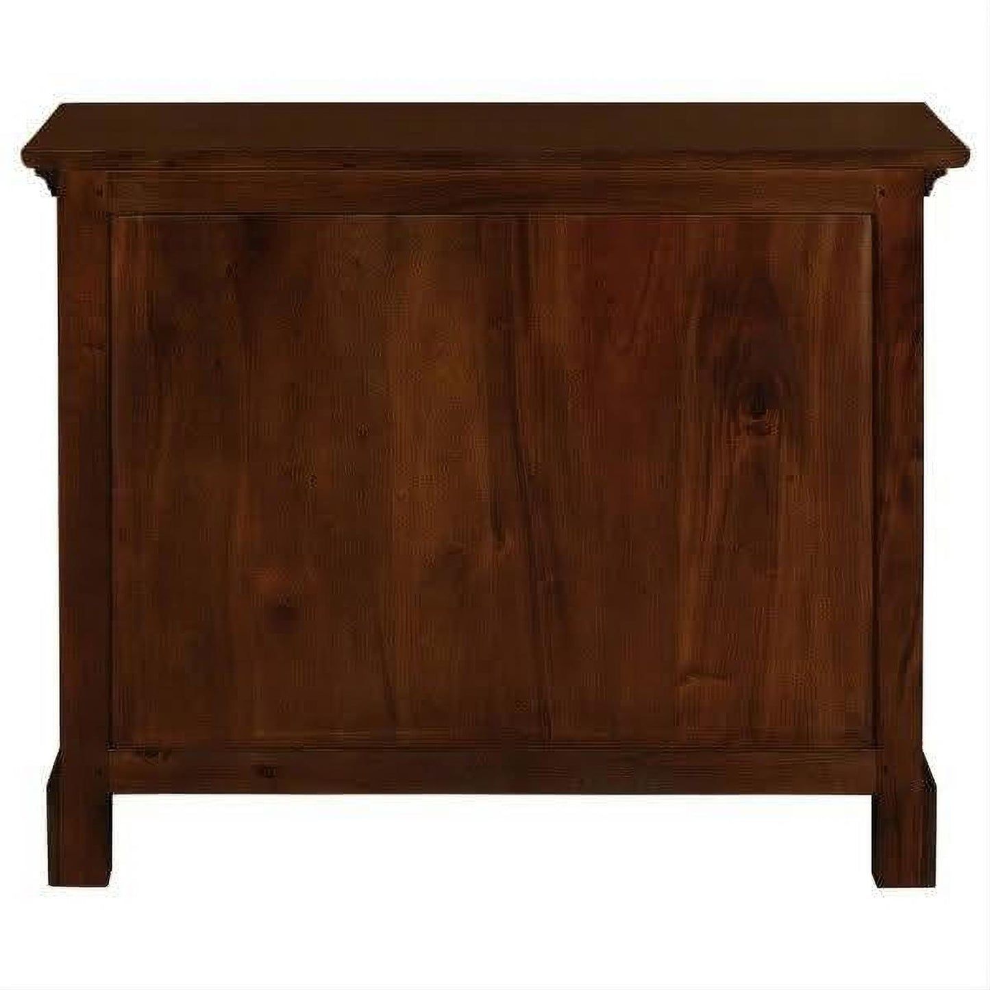ADELAIDE SOLID MAHOGANY TIMBER LOW BOOKCASE IN MAHOGANY
