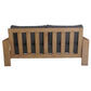 ALANYA HAMPTONS OUTDOOR 2-SEATER SOFA SETTEE EUCALYPTUS FRAME DARK CHARCOAL - MyChocolateWood