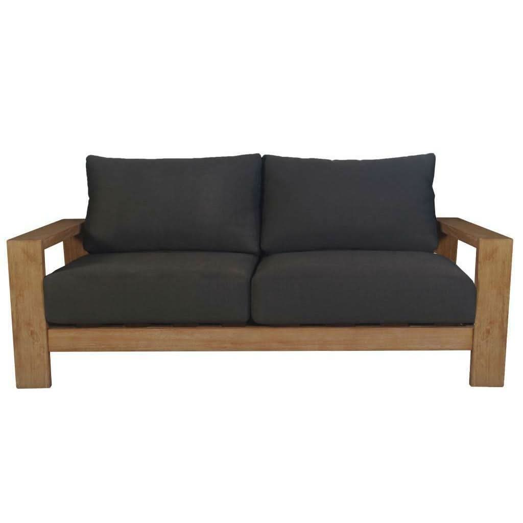 ALANYA OUTDOOR DINING CHAIR NATURAL EUCALYPTUS TIMBER LEGS BLACK ROPE/CHARCOAL - MyChocolateWood