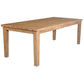 Alanya Solid Eucalyptus Timber Rectangular Outdoor Dining Table 220cm - Chocolate Wood