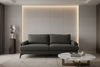 ALBERGO FABRIC 3-SEATER SOFA LOUNGE DARK GREY - MyChocolateWood