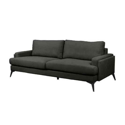 ALBERGO FABRIC 3-SEATER SOFA LOUNGE DARK GREY - MyChocolateWood