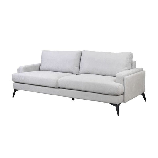 ALBERGO FABRIC 3-SEATER SOFA LOUNGE LIGHT GREY - MyChocolateWood