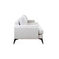 Albergo Fabric 3-Seater Sofa Lounge in Light Grey - Chocolate Wood