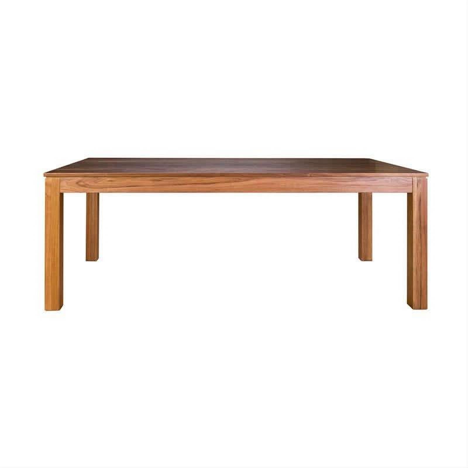 Aldo Solid Blackwood Dining Table, 210cm - Chocolate Wood