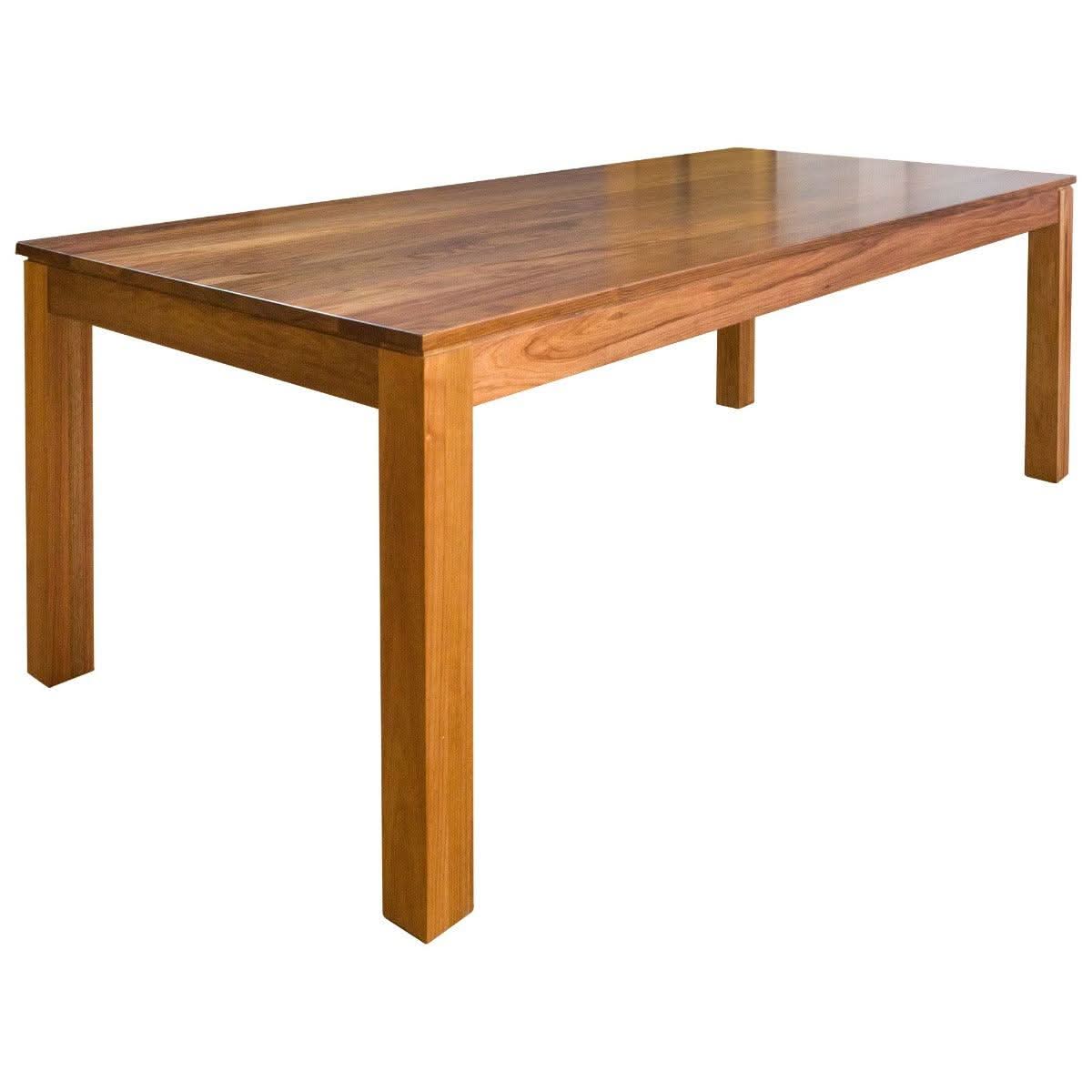 Aldo Solid Blackwood Dining Table, 210cm - Chocolate Wood