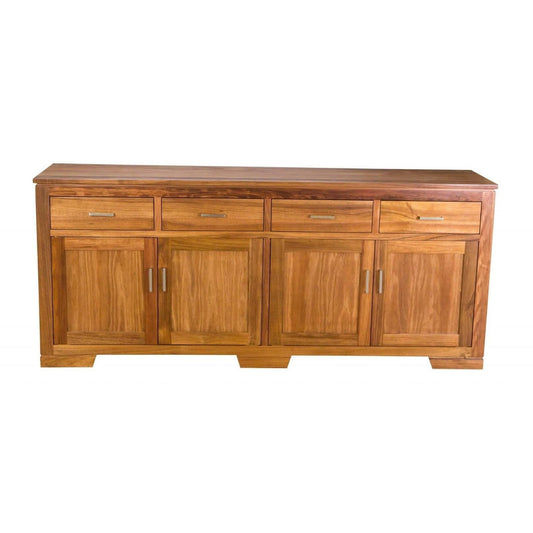 ALDO Tasmanian blackwood buffet sideboard with four doors and four drawers, crafted by Chocolate Wood.