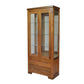 ALDO TASMANIAN BLACKWOOD DISPLAY CABINET WITH A MIRRORED BACK AND TIMBER FRAME ON THE SIDE - MyChocolateWood