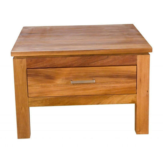 Aldo Tasmanian Blackwood lamp table by Chocolate Wood, featuring a sleek blackwood surface and modern design.