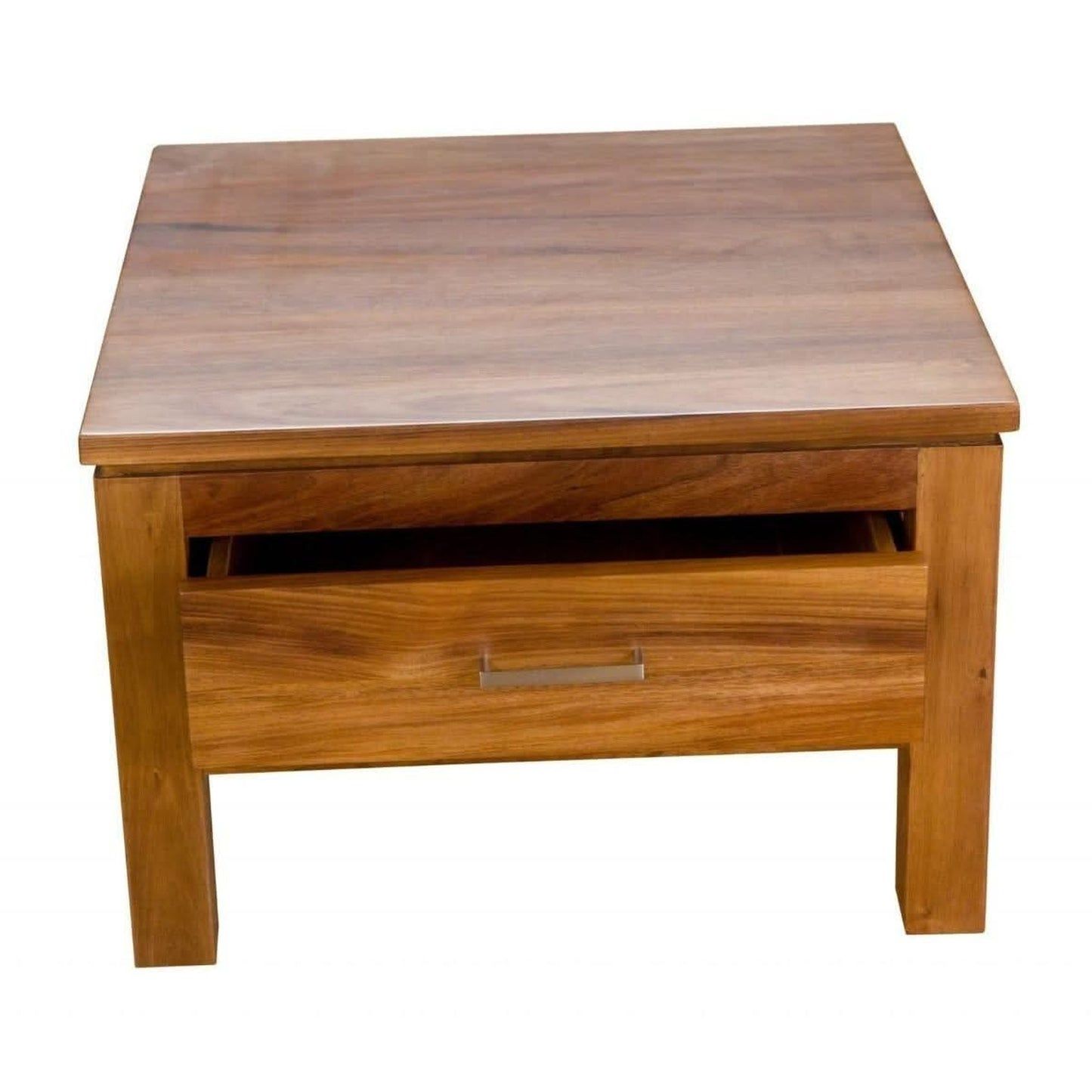 ALDO Tasmanian Blackwood lamp table by Chocolate Wood, showcasing sleek blackwood wood surface and modern design.