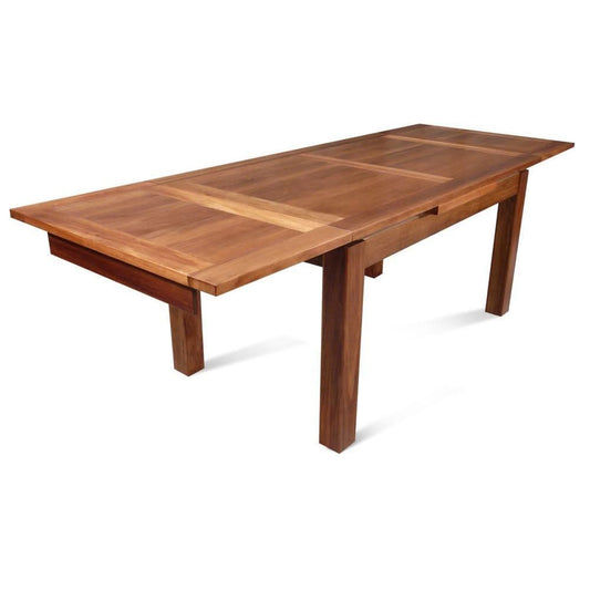 Aldo Tasmanian Blackwood Side Extension Dining Table, 150 / 200 / 250cm - Chocolate Wood