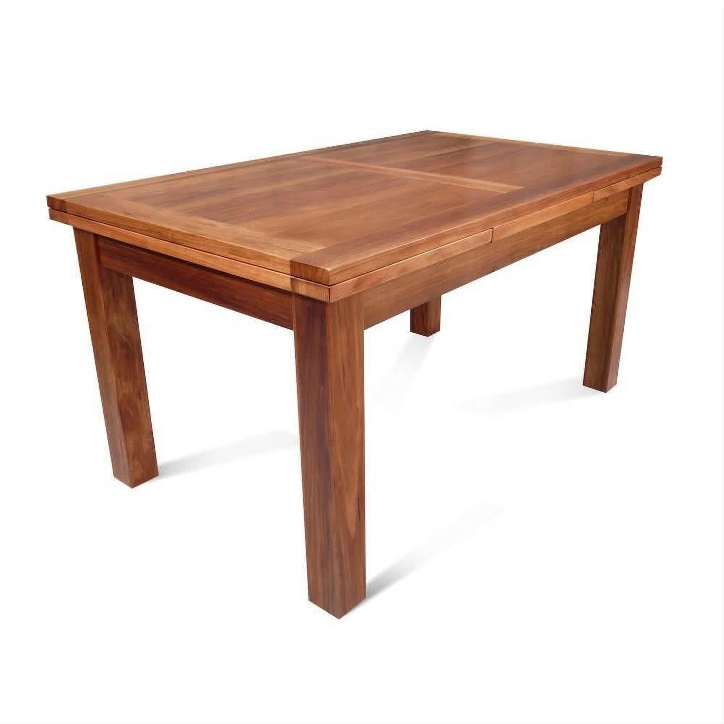 Aldo Tasmanian Blackwood Side Extension Dining Table, 200 / 250 / 300cm - Chocolate Wood