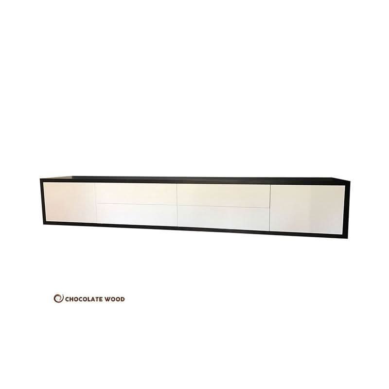 ALEX WALL MOUNTED TV UNIT 2 DOORS & 4 DRAWERS - AUSTRALIAN MADE TO ORDER - MyChocolateWood