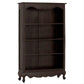 Alexei Queen Ann Style Solid Mahogany Bookcase in Chocolate - Chocolate Wood