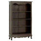 Alexei Queen Ann Style Solid Mahogany Bookcase in Chocolate - Chocolate Wood