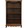 ALEXEI QUEEN ANN STYLE SOLID MAHOGANY BOOKCASE IN MAHOGANY
