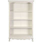 ALEXEI QUEEN ANN STYLE SOLID MAHOGANY BOOKCASE IN WHITE - MyChocolateWood