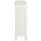 ALEXEI QUEEN ANN STYLE SOLID MAHOGANY LOW BOOKCASE IN WHITE - MyChocolateWood