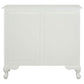 ALEXEI QUEEN ANN STYLE SOLID MAHOGANY LOW BOOKCASE IN WHITE - MyChocolateWood
