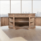 ALIMAR RECLAIMED PINE/RECLAIMED ELM TOP FRENCH VINTAGE CURVED SIDEBOARD/BUFFET  NATURAL - MyChocolateWood